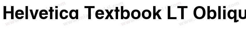 Helvetica Textbook LT Oblique字体转换